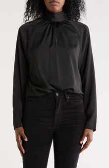 DKNY Sueded Satin Top