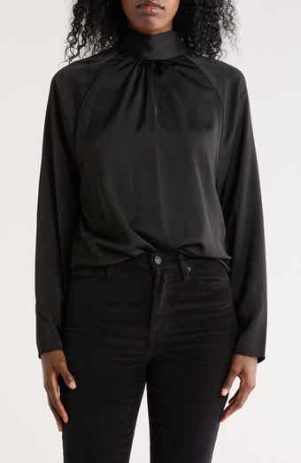 DKNY Sueded Satin Top