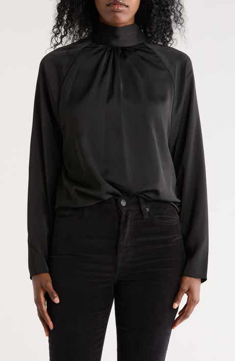 DKNY Sueded Satin Top