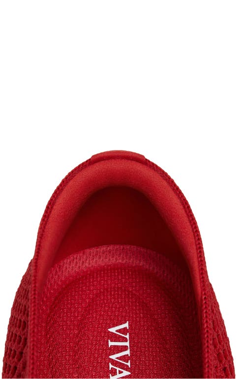Vivaia Margot Mary-jane Square-toe Ballet Flats In Red