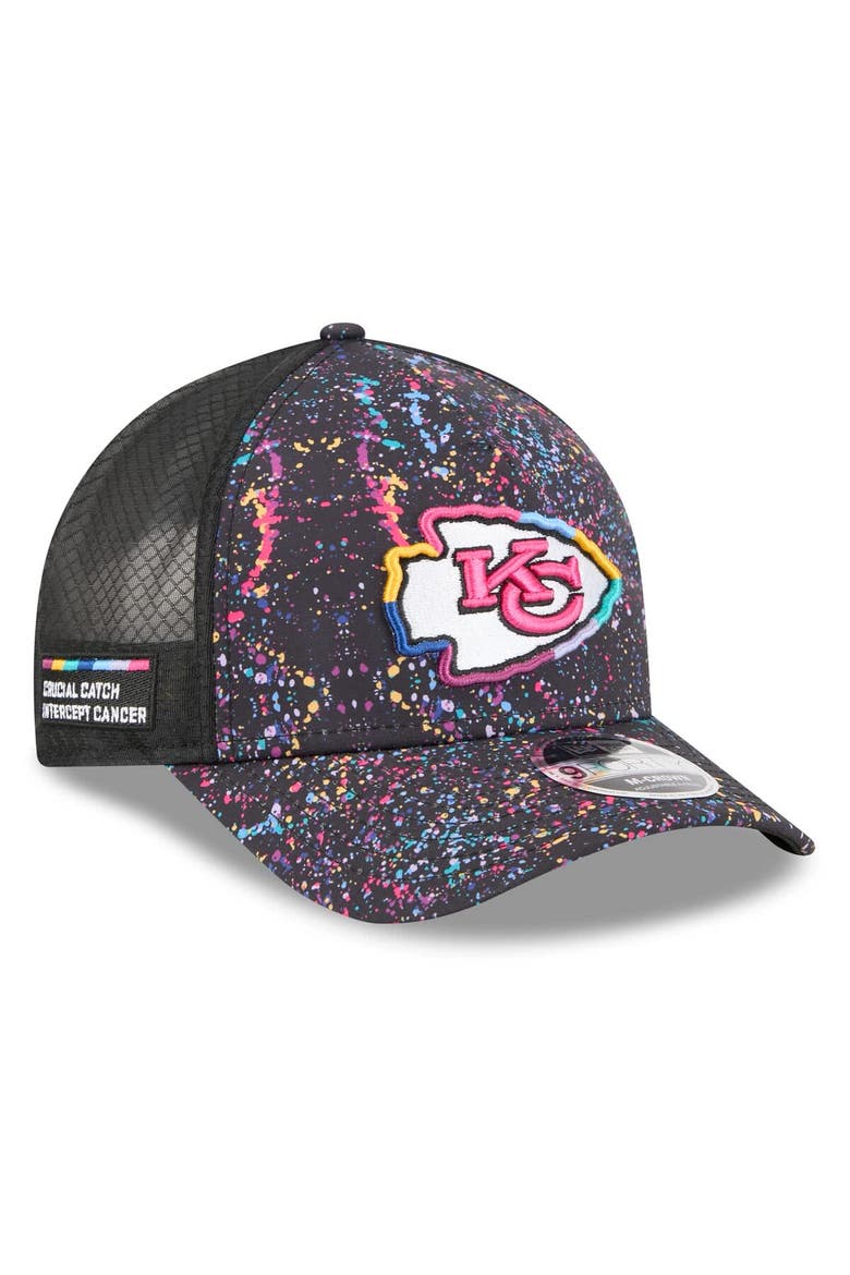 Men's New Era Black Kansas City Chiefs 2025 NFL Crucial Catch 9FORTY Adjustable Hat, Main, color, Black