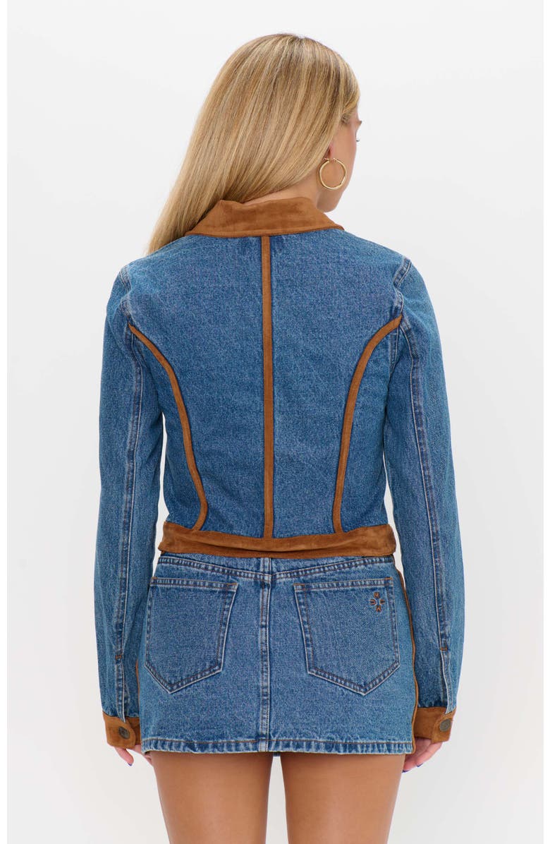 Show Me Your Mumu Dawson Jacket, Alternate, color, Indigo With Faux Suede