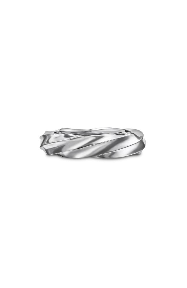 David Yurman Cable Edge<sup>™</sup> Band Ring in Recycled Sterling Silver, Main, color, 