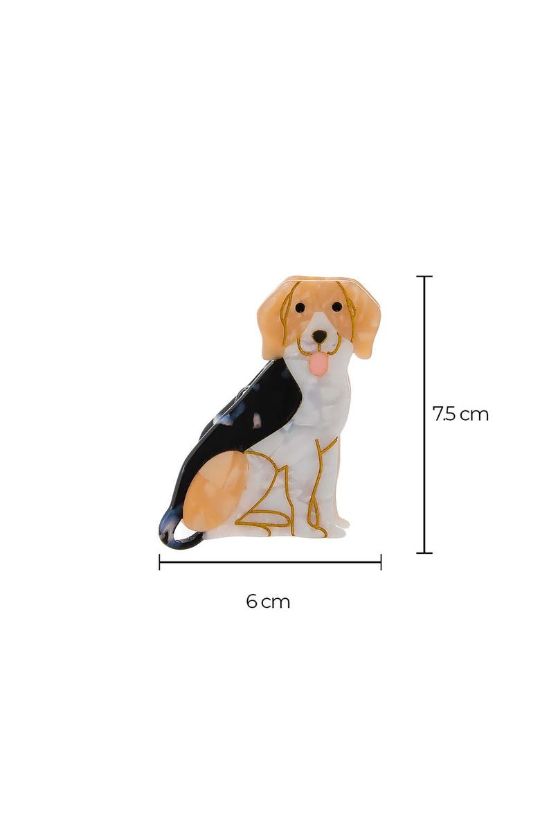 BY ADINA EDEN Beagle Dog Breed Hair Claw Clip, Alternate, color, Multi Color