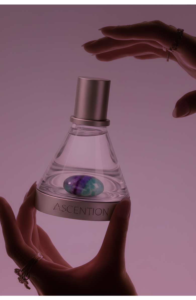 ASCENTION Parfums Elorya Imbued in Rainbow Fluorite | Extrait De Parfum 1.7oz | 50mL, Alternate, color, NO COLOR