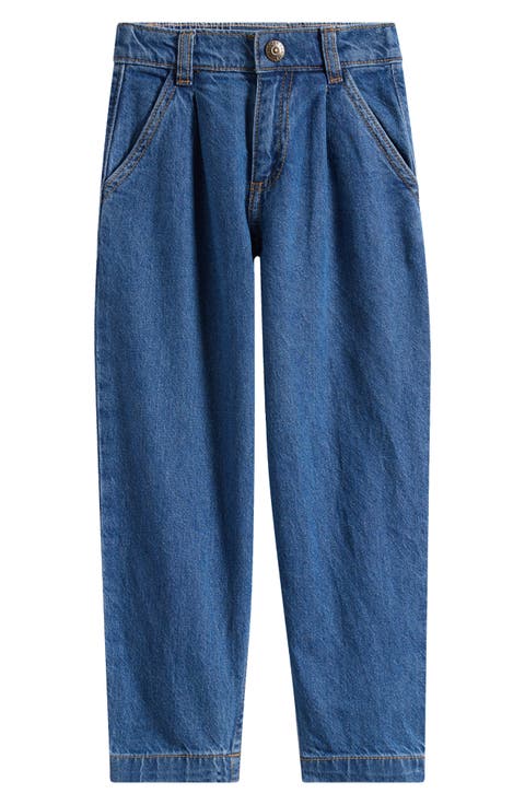 Kids' Pleated Jeans