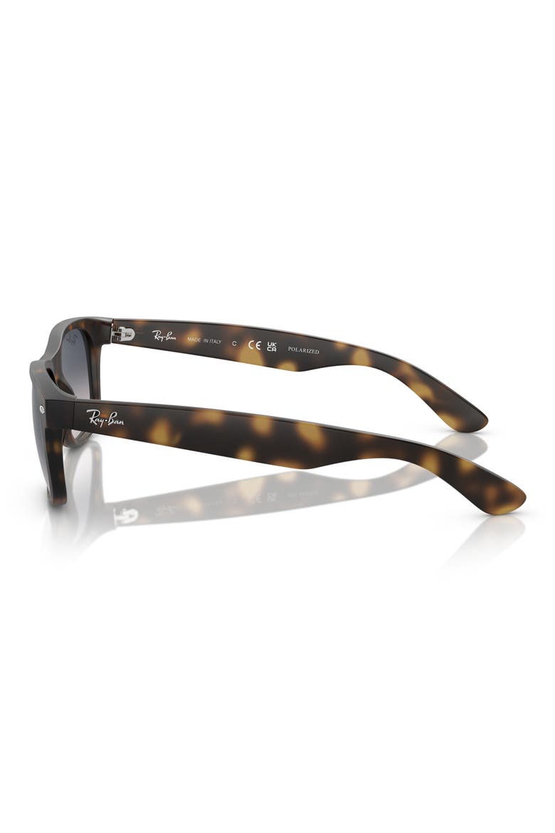 55mm Gradient Polarized Square Sunglasses, Alternate, color, HAVANA