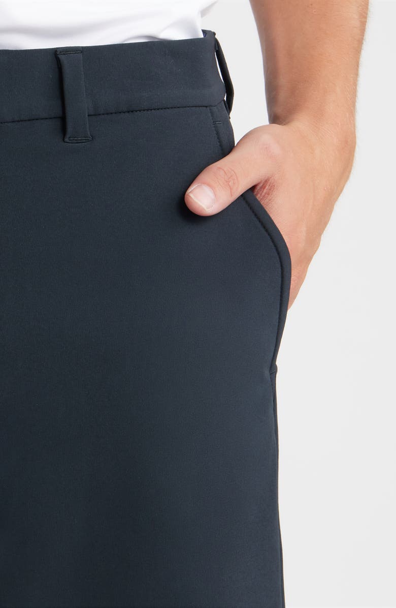 Mizzen+Main Helmsman Flat Front Performance Golf Shorts, Alternate, color, Black Solid