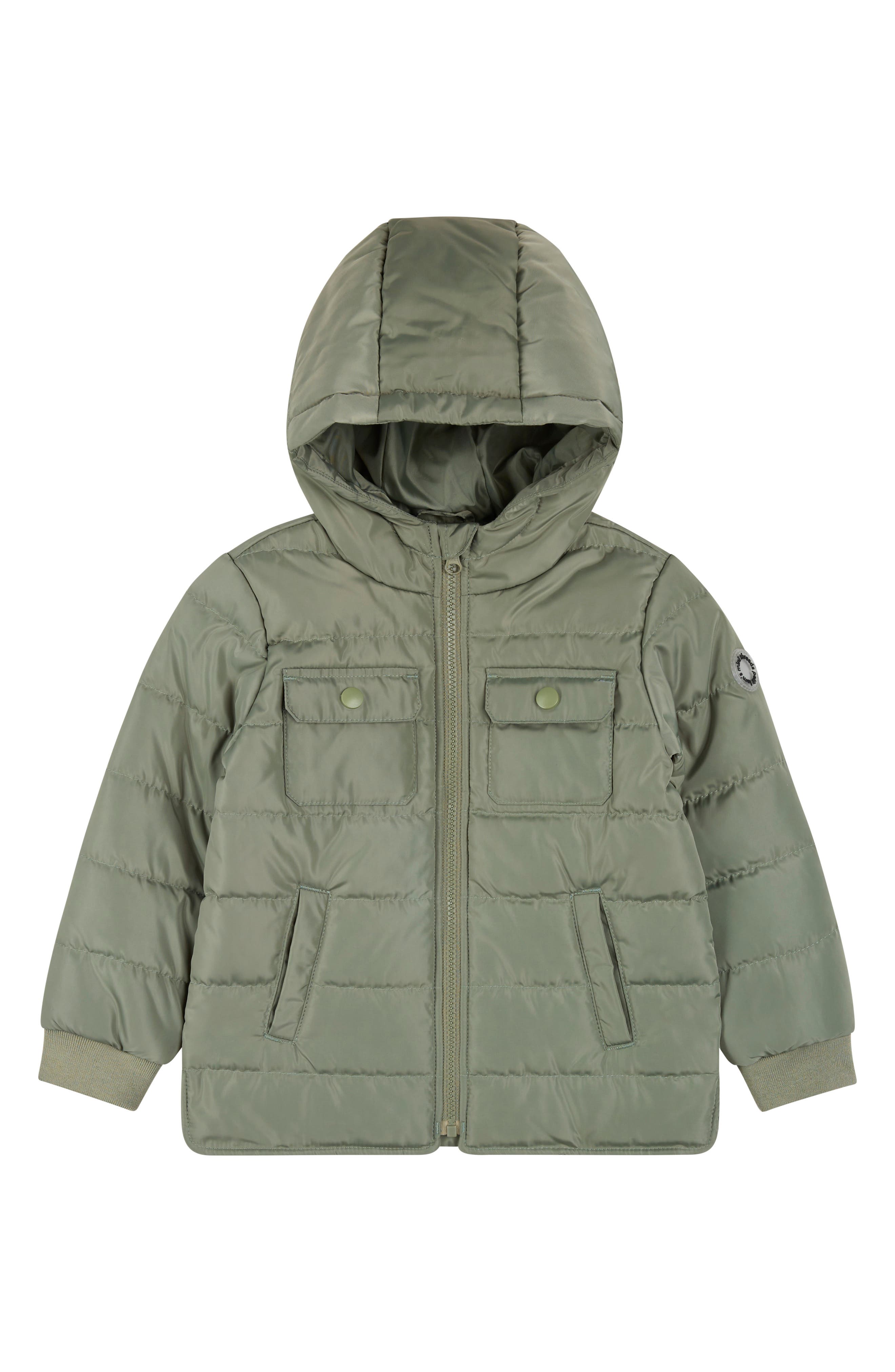 Hooded Quilted Puffer Jacket