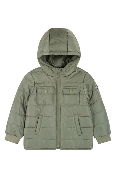 Hooded Quilted Puffer Jacket