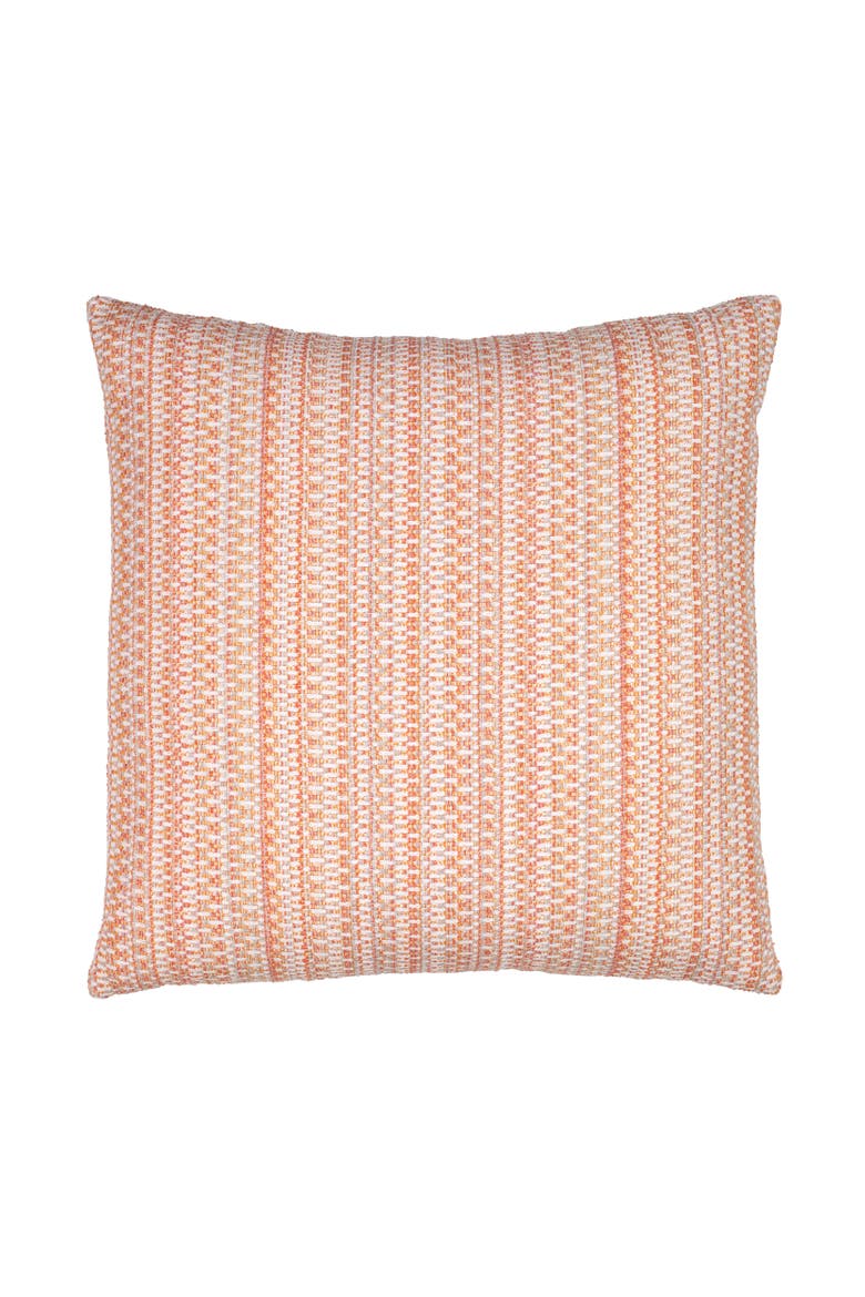 Kaleidoscope Chenille Micro Check Indoor & Outdoor Woven Accent Pillow, Main, color, Clay