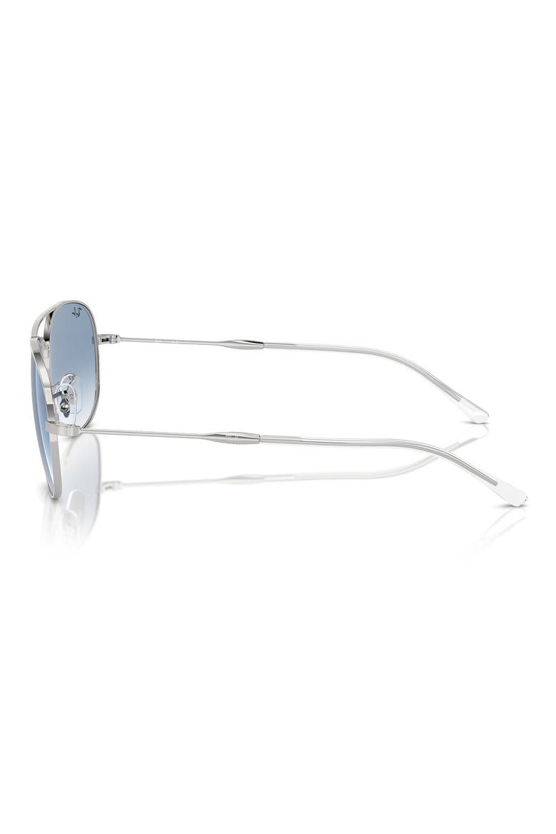 Bain Bridge 60mm Gradient Pillow Aviator Sunglasses, Alternate, color, SILVER
