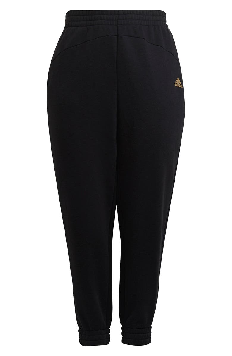 adidas Essentials Warm Golden Logo Sweatpants, Main, color, 