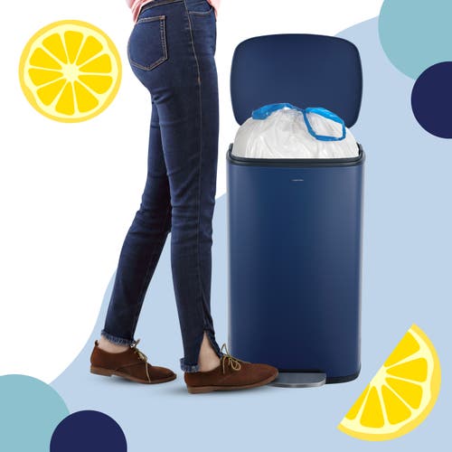 Happimess Scented Trash Can Liners, White Drawstring, In White