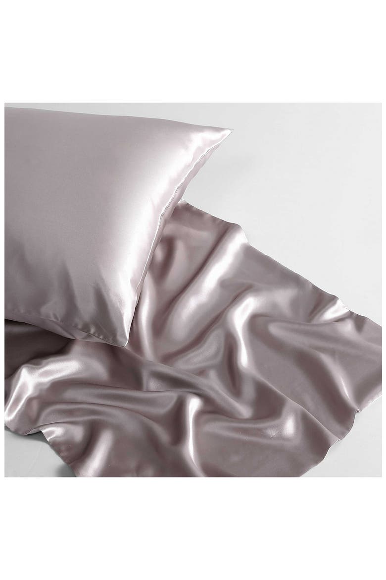 Set of 2 Mulberry Silk Pillowcases, Alternate, color, LIGHT / MEDIUM PINK