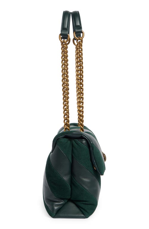 Kurt Geiger London Large Soho Leather Shoulder Bag In Green
