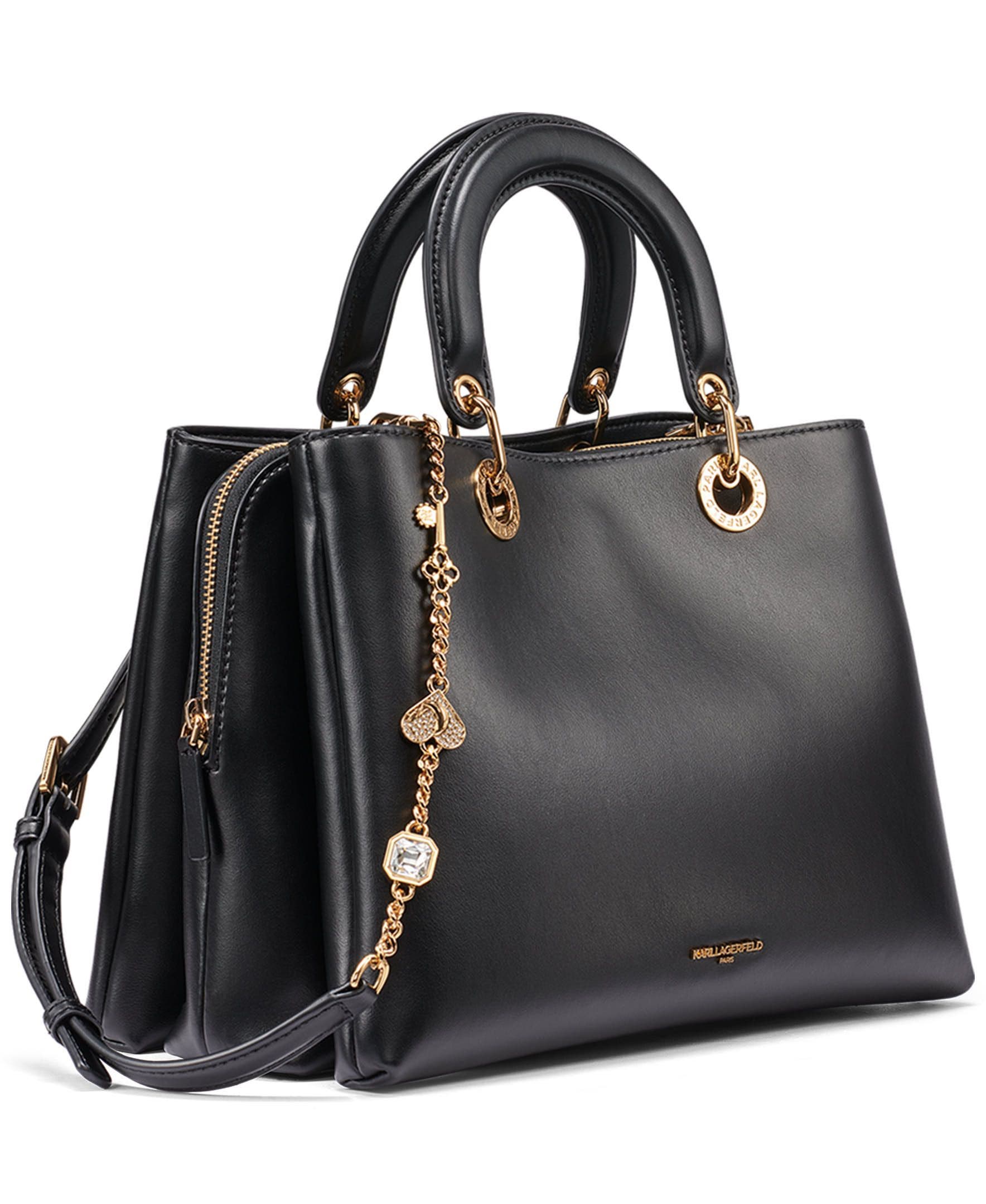 Benoite Satchel, Alternate, color, Black/Gold