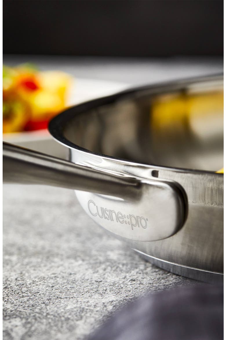 iD3® SS 10in Frypan, Alternate, color, SILVER