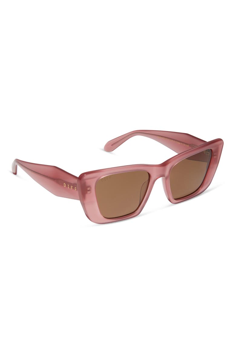 Aura 51mm Cat Eye Sunglasses, Alternate, color, OLIVE