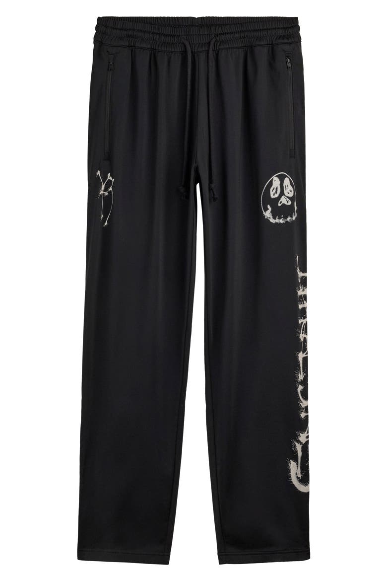 Chito Graphic Track Pants, Main, color, BLACK