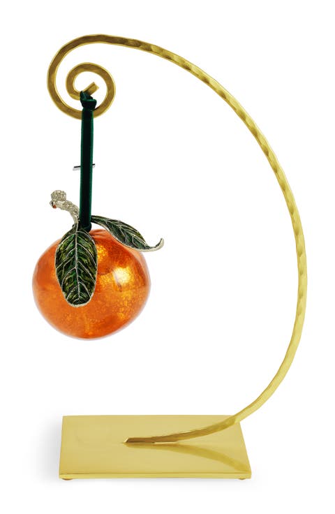 Orange Glass Ornament