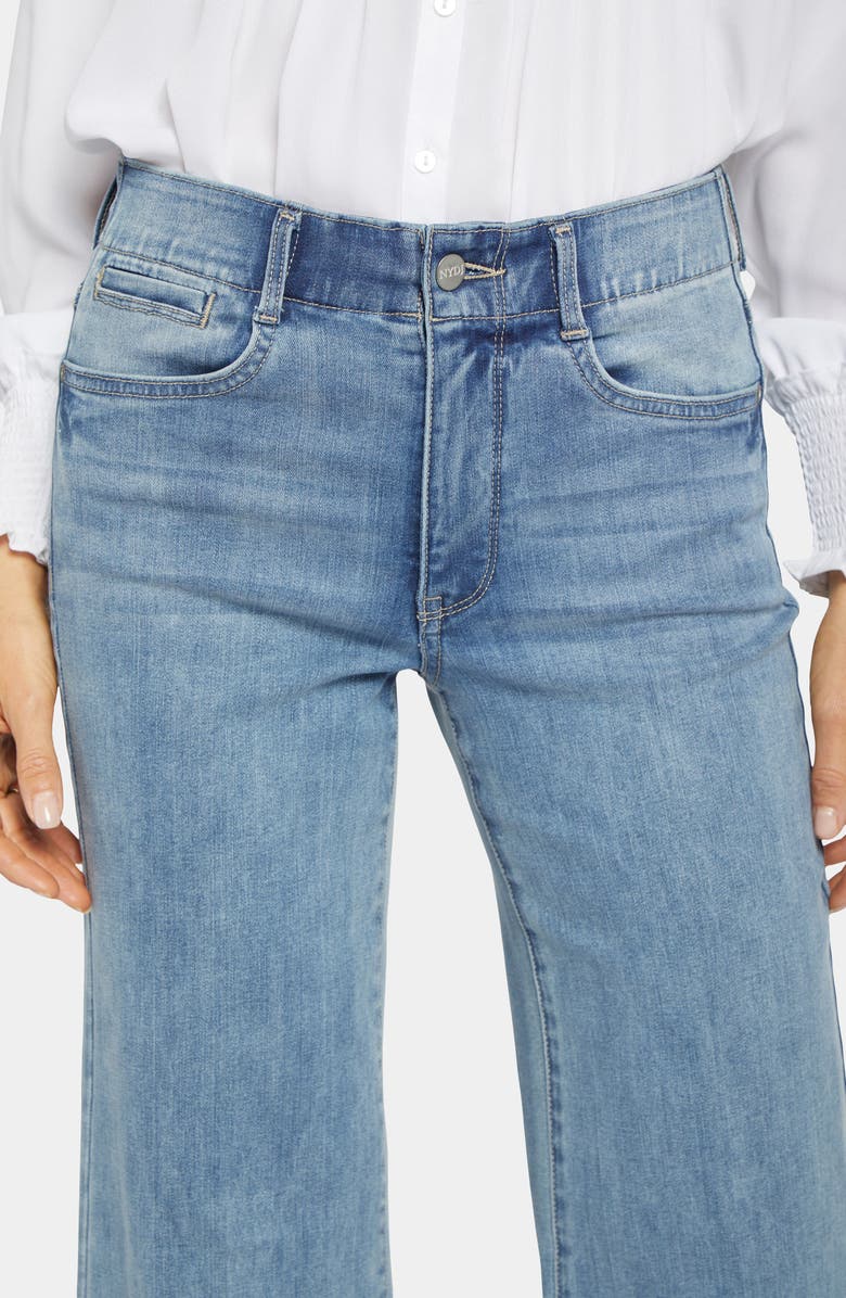 NYDJ Waist Match High Waist Wide Leg Jeans, Alternate, color, Crystalline