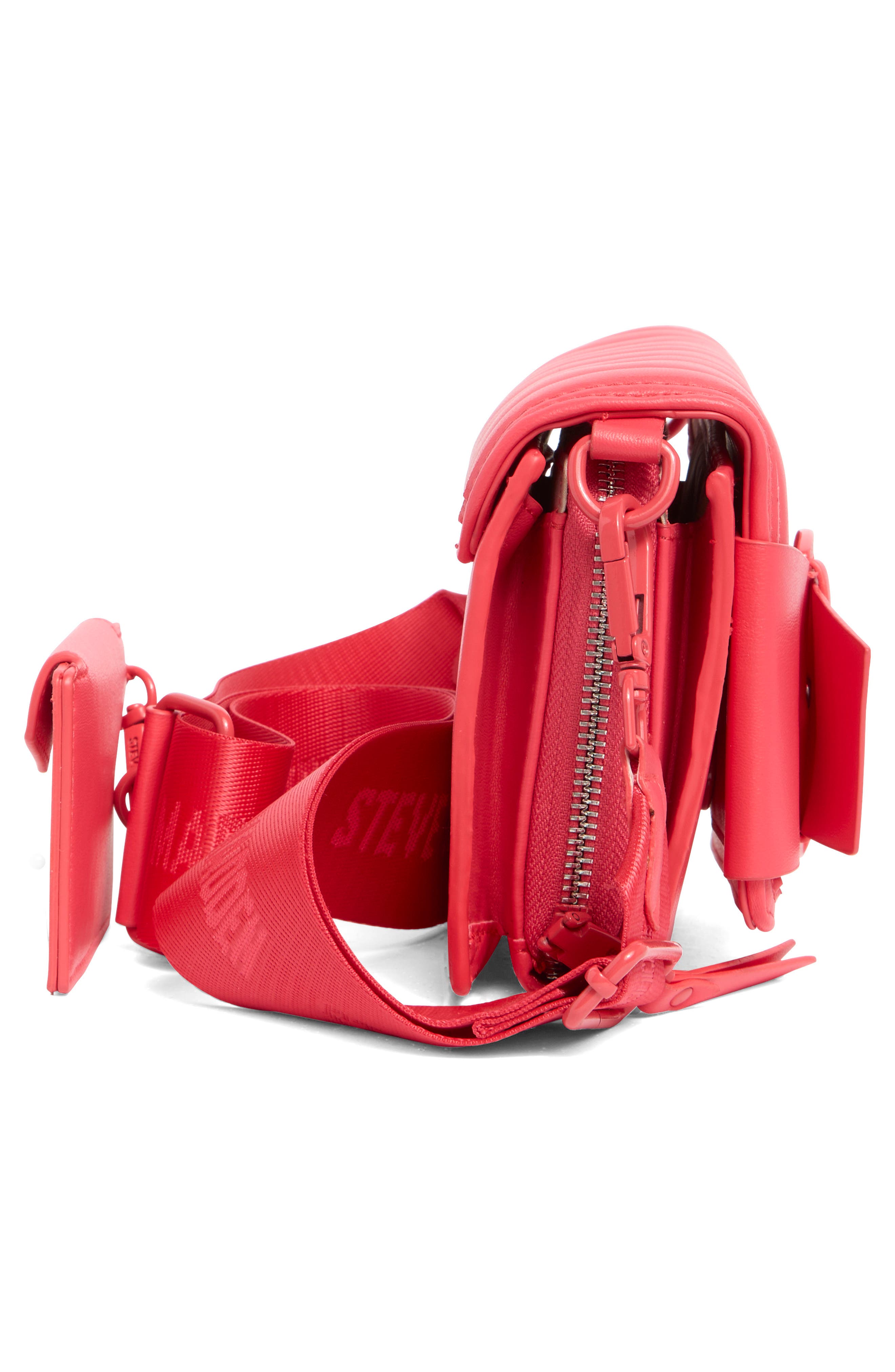 Steve Madden Siena Buckle Crossbody Bag, Alternate, color, Radient Berry