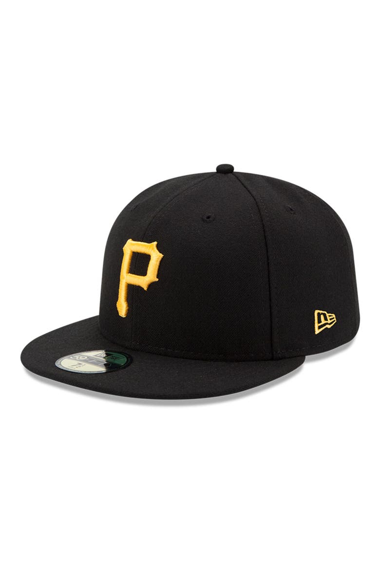 Youth New Era Black Pittsburgh Pirates Authentic Collection On-Field Game 59FIFTY Fitted Hat, Alternate, color, BLACK