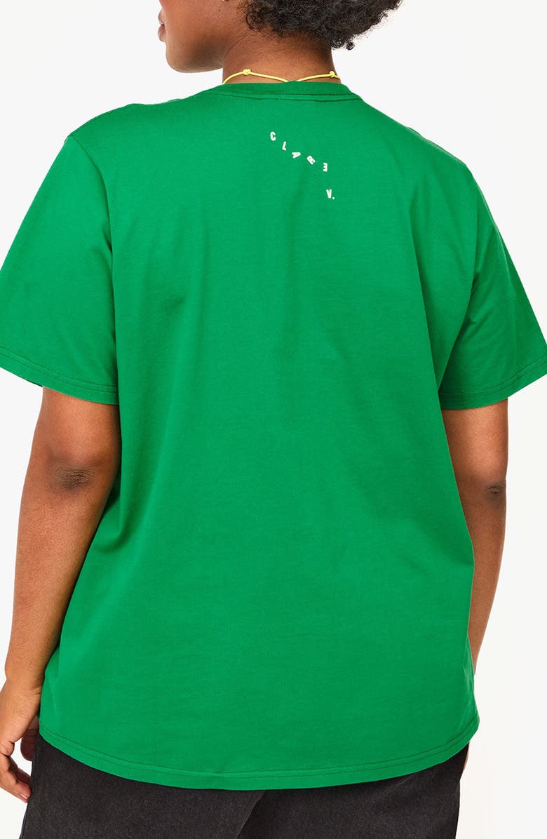 Clare V. Original Oui Graphic T-Shirt, Alternate, color, Green Apple