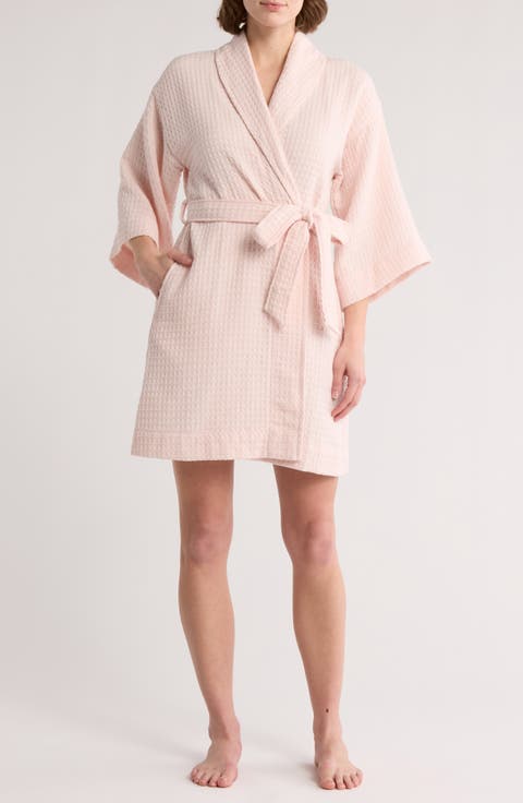 Cotton Waffle Knit Robe