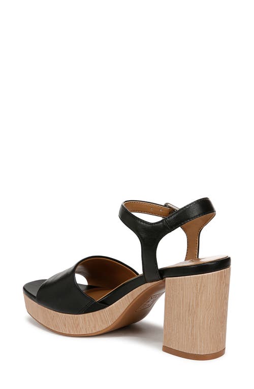 Naturalizer Lilly Womens Faux Leahter Ankle Strap Heels In Black