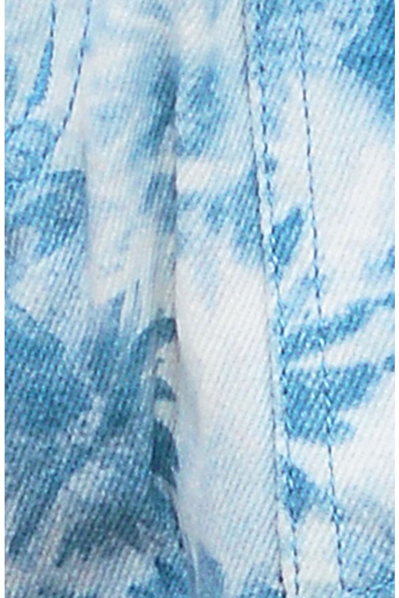 Floral Straight Leg Cargo Jeans, Alternate, color, BLUE FLOWER PRINT