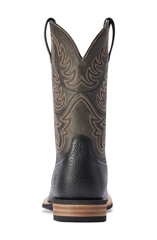Ariat Everlite Countdown Square Toe Cowboy Boot In Black