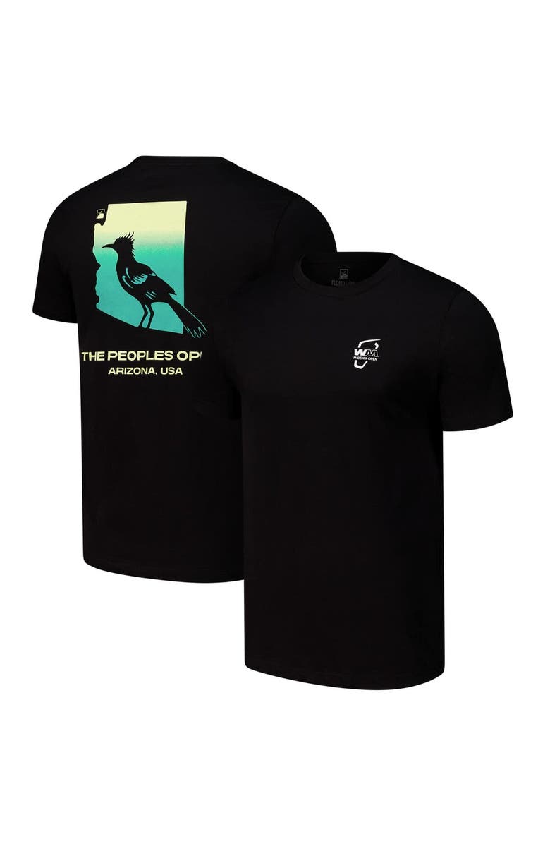 FLOMOTION Unisex Flomotion Black WM Phoenix Open Arizona Runner T- Shirt, Main, color, Black