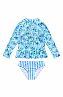 Kids' Long Sleeve Two-Piece Rashguard Swimsuit