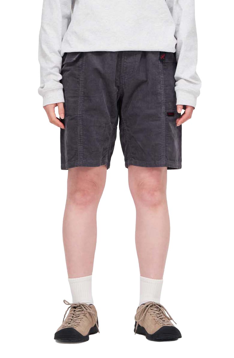 Gramicci Woven Corduroy Utility Shorts, Main, color, Charcoal