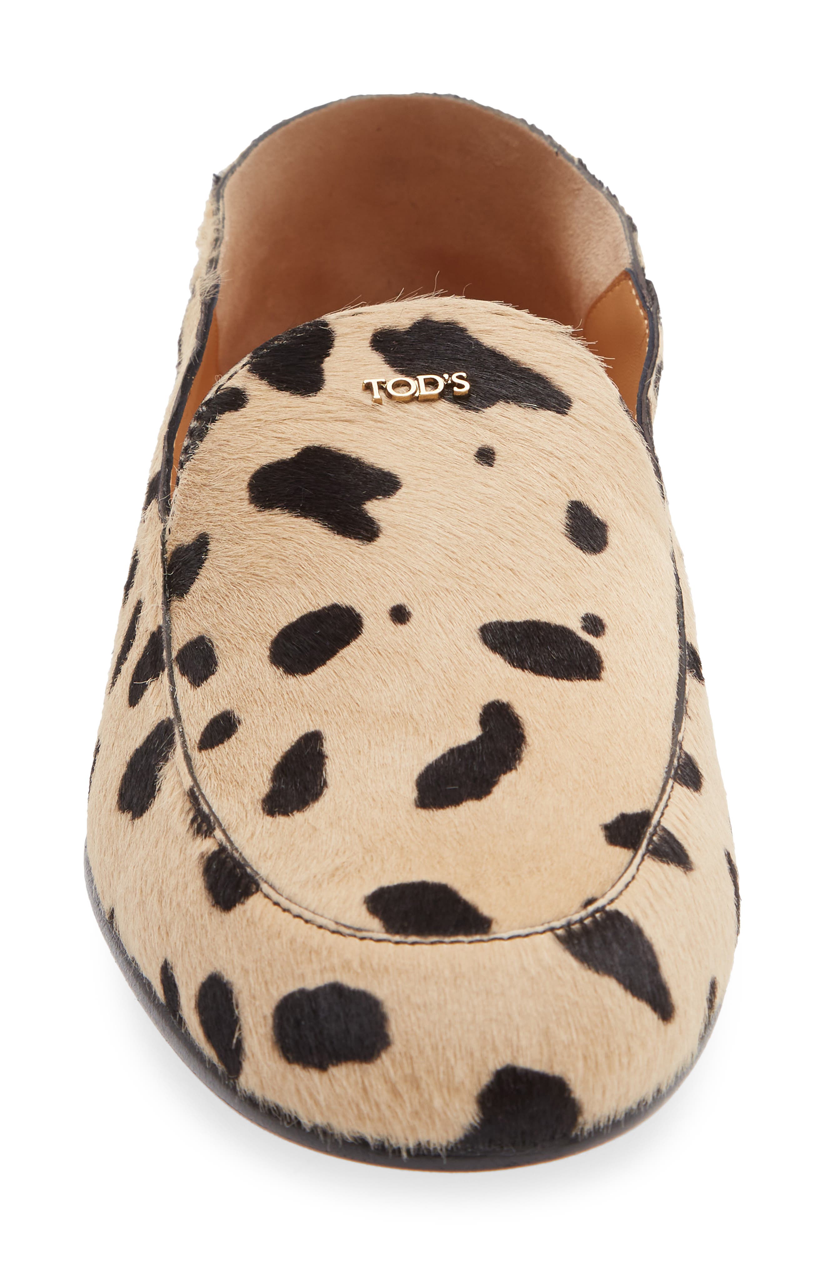 Genuine Calf Hair Mule Loafer, Alternate, color, NATURALE SCURO