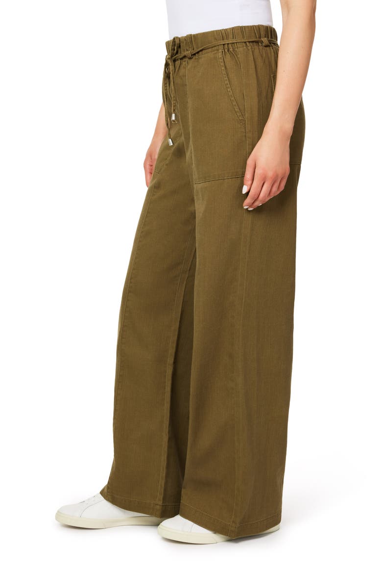 Drawstring Wide Leg Pants, Alternate, color, BEECH