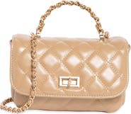 URBAN EXPRESSIONS Quilted Faux Leather Crossbody Bag