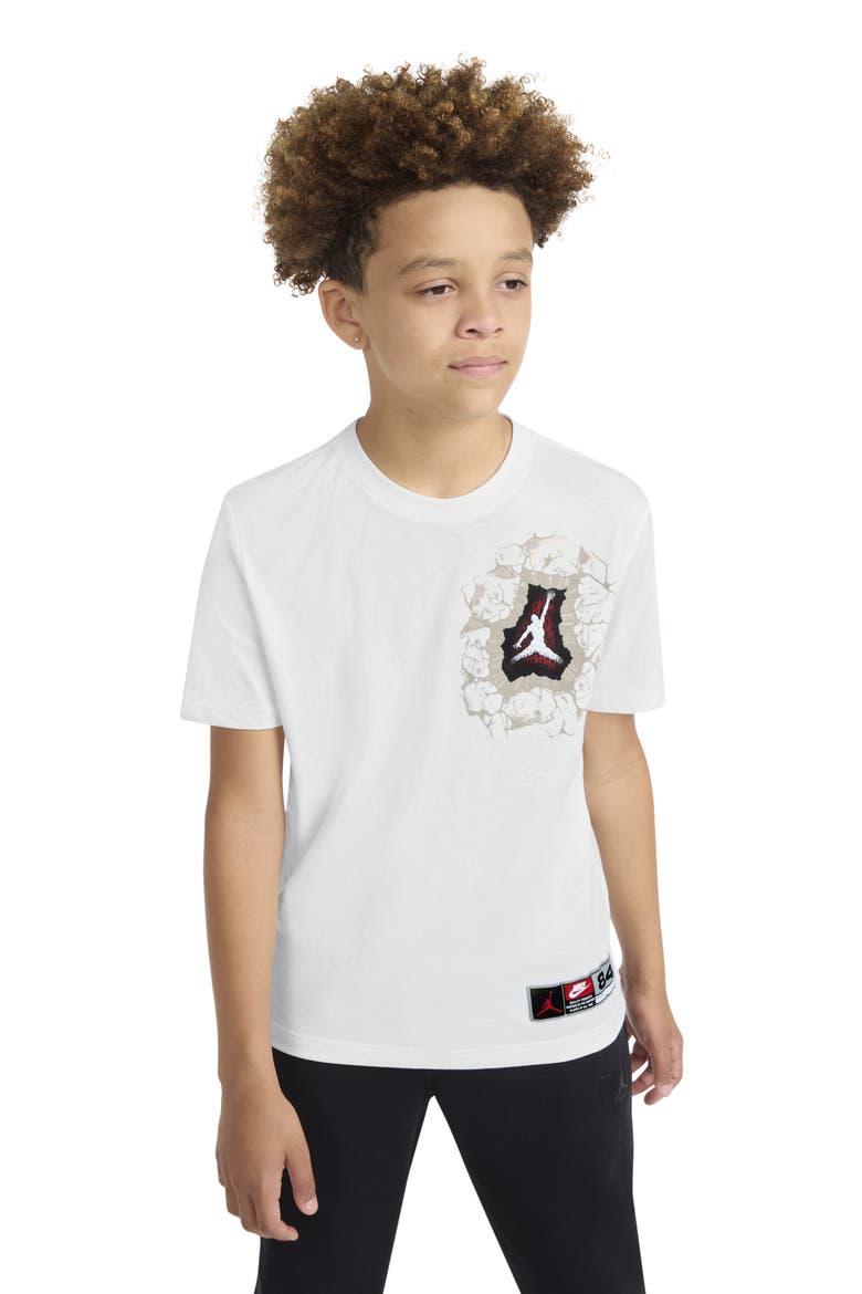 Kids' Jersey Breakthrough Graphic T-Shirt, Alternate, color, SAIL