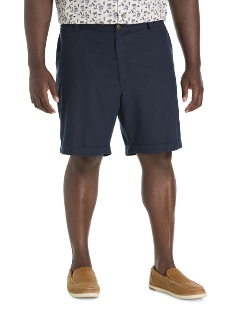 Big & Tall Linen-Blend Tech Shorts