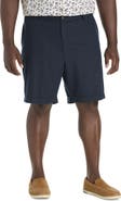 Oak Hill by DXL Big & Tall Linen-Blend Tech Shorts