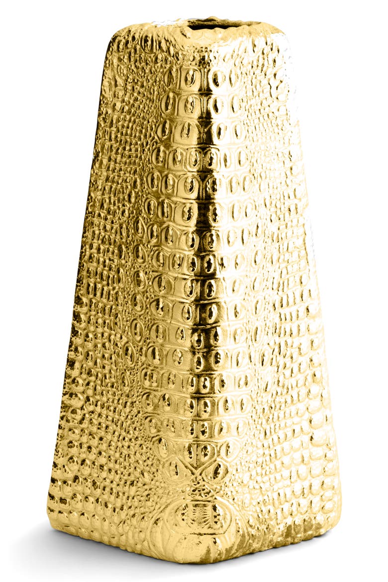 Safari Centerpiece Vase, Main, color, Gold