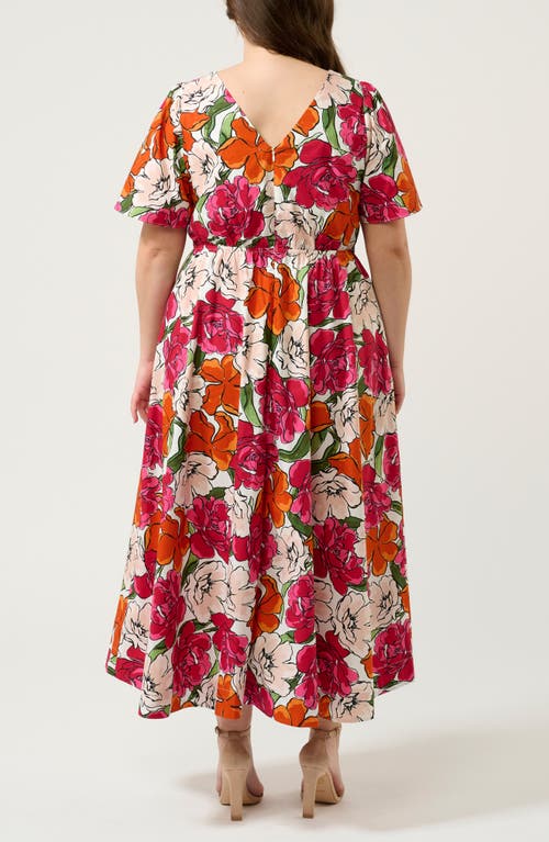 Estelle Nadja Floral Cotton Midi Dress