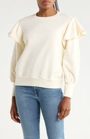 AG Cecilia Ruffle Sweatshirt