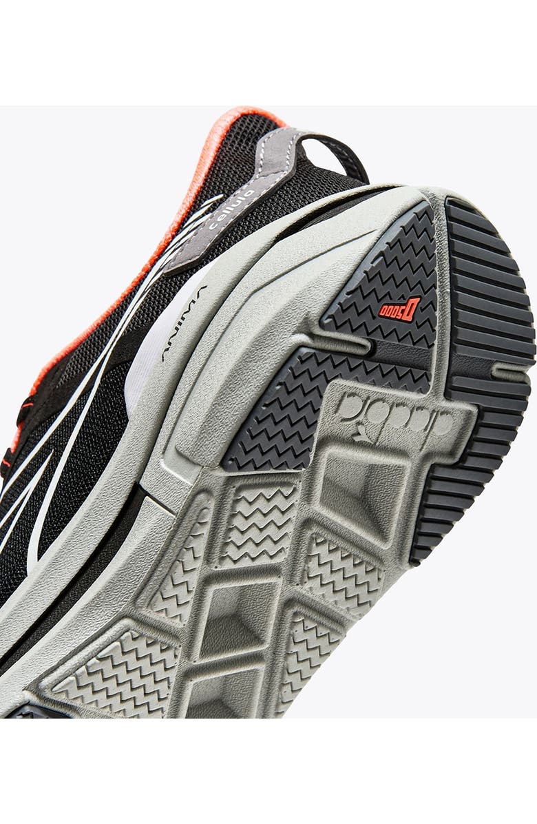 Diadora Cellula Running Shoe, Alternate, color, Black/ Silver