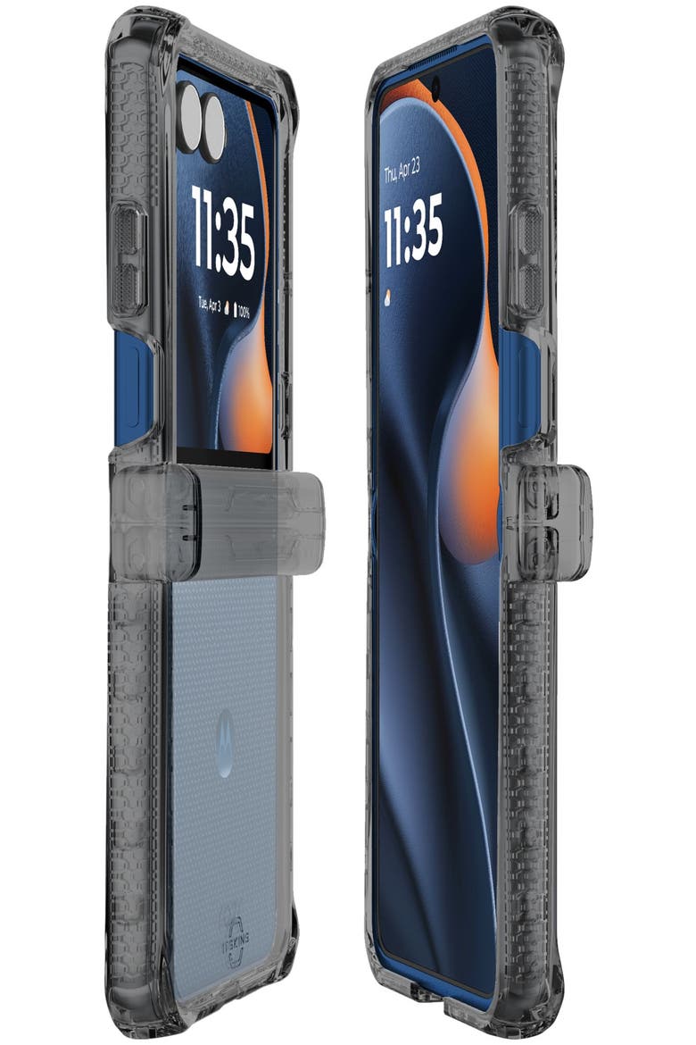 Hybrid_R Clear Case for Motorola Razr, Alternate, color, Black Multicolor
