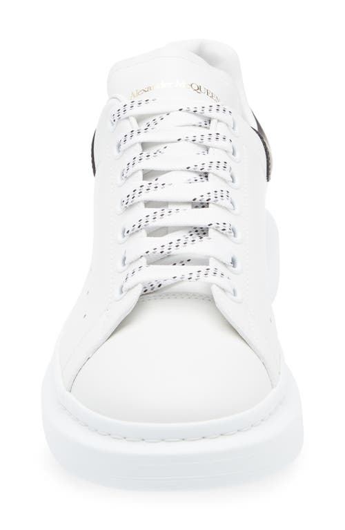 Alexander Mcqueen Oversized Leather Sneakers In White