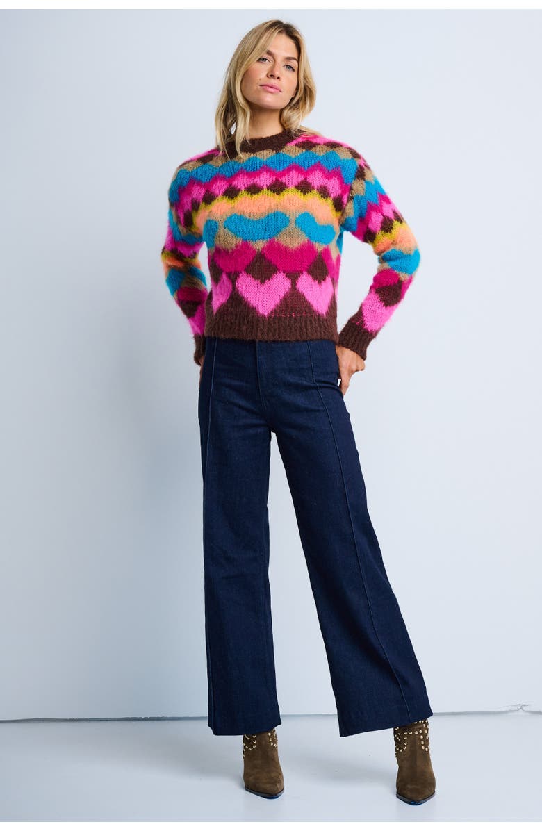 Lisa Todd Bellissima Italian Heart Sweater, Alternate, color, 