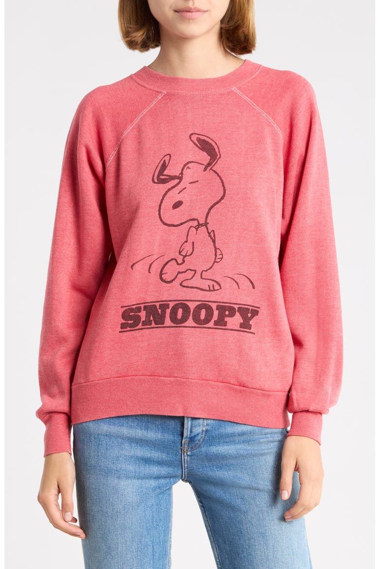 Snoopy Graphic Sweatshirt, Main, color, SNOOPY DANCING